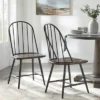 Set Of 2 Milo Windsor Metal With Wood Seat Dining Chairs Black/Espresso Brown - Buylateral 1 Set Of 2 Milo Windsor Metal With Wood Seat Dining Chairs Black/Espresso Brown - Buylateral -Furniture Hotsale Shop GUEST c2ad2544 41b0 4a24 8d4a 403b9776f2a6