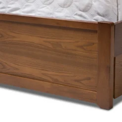 Queen Raurey Modern And Contemporary Walnut Finished Storage Platform Bed Brown - Baxton Studio -Furniture Hotsale Shop GUEST c3228b78 9fd3 4d77 b0c3 3fc5afa0ae7c
