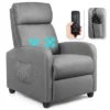 Recliner Massage Chair, Ergonomic Adjustable Single Sofa With Padded Seat Grey -Furniture Hotsale Shop GUEST c40f79e5 097d 4431 b4a5 e8dfc78966fe