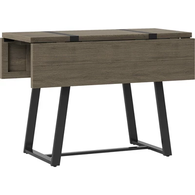 Brimfield Metal Base Extendable Dining Table Brown - Threshold™ 5 Brimfield Metal Base Extendable Dining Table Brown - Threshold™ - Image 3