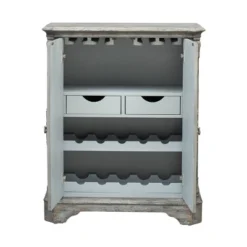 Operose Ville 2 Door Wine Cabinet With White Door Insets Distressed Gray Blue - Treasure Trove Accents 11 Operose Ville 2 Door Wine Cabinet With White Door Insets Distressed Gray Blue - Treasure Trove Accents -Furniture Hotsale Shop GUEST c5660a2f 1b69 497e b0ef 947b5966f4ad