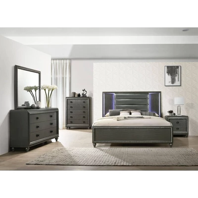 3pc Queen Farris Panel Bedroom Set Black - Picket House Furnishings 6 3pc Queen Farris Panel Bedroom Set Black - Picket House Furnishings - Image 4