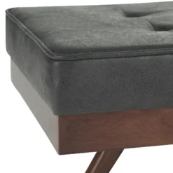 48" Keenan Mid Century Ottoman Bench Faux Air Leather - Wyndenhall 13 48" Keenan Mid Century Ottoman Bench Faux Air Leather - Wyndenhall -Furniture Hotsale Shop GUEST c706c8b5 485a 4c72 895b e0d26b6ceff8