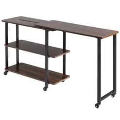 Tangkula Sofa Side Table W/Storage Shelves Mobile End Table Rolling Couch Table Desk For Living Room Bedroom -Furniture Hotsale Shop GUEST c717f6bd d792 4ec7 8260 76db4eba38ef