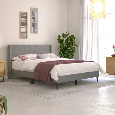 Queen Lindon Chevron Upholstered Bed In A Box - RST Brands 7 Queen Lindon Chevron Upholstered Bed In A Box - RST Brands - Image 5