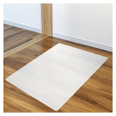 29"x46" Polypropylene Anti-Slip Chair Mat For Hard Floors Rectangular White - Floortex 4 29"x46" Polypropylene Anti-Slip Chair Mat For Hard Floors Rectangular White - Floortex - Image 2