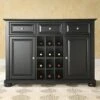 Alexandria Sideboard Cabinet With Wine Storage Black - Crosley -Furniture Hotsale Shop GUEST ca4f20f3 5155 45e9 90e3 4d180170e2c7