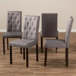 Set Of 4 Gardner Finished Dining Chairs Gray/Dark Brown - Baxton Studio 8 Set Of 4 Gardner Finished Dining Chairs Gray/Dark Brown - Baxton Studio -Furniture Hotsale Shop GUEST cba13b8c a0ae 4762 8339 89e823f0102a