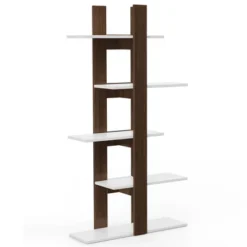 Costway 5-Tier Bookshelf Freestanding Storage Shelf Tree Bookshelf Room Divider -Furniture Hotsale Shop GUEST cc7db40c 0559 47ab 98c9 1590939a83f2