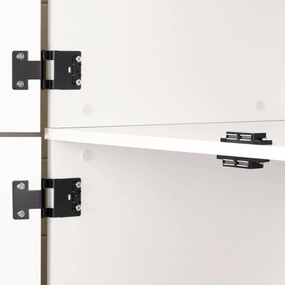 Farnel 4 Door Storage Cabinet Pure White - South Shore 4 Farnel 4 Door Storage Cabinet Pure White - South Shore - Image 2