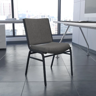 Flash Furniture HERCULES Series Heavy Duty Gray Fabric Stack Chair 3 Flash Furniture HERCULES Series Heavy Duty Gray Fabric Stack Chair