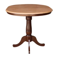 36" Round Counter Height Dining Table With 12" Leaf - International Concepts -Furniture Hotsale Shop GUEST cced6d25 6c06 4292 a405 d4f19586a8af