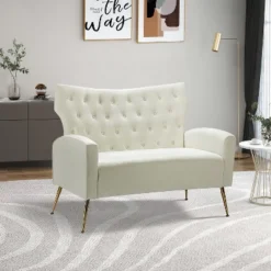 Brion 48" Contemporary Wingback Design Loveseat | KARAT HOME 35 Brion 48" Contemporary Wingback Design Loveseat | KARAT HOME -Furniture Hotsale Shop GUEST cd84ee76 7754 4e98 aac7 a1384d76daea