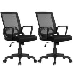 Yaheetech Adjustable Mid-Back Office Chair Computer Chair With Wheels 22 Yaheetech Adjustable Mid-Back Office Chair Computer Chair With Wheels -Furniture Hotsale Shop GUEST cda7bd30 0ed6 4247 840c 5ef789a829b9
