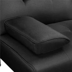 Yaheetech Convertible Futon Sofa Bed Tufted Fabric Futon With Cupholders And Pillows -Furniture Hotsale Shop GUEST cdb17eb5 fbc9 4cd4 bb2b 9c11482e4d27