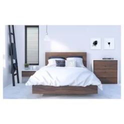 Full Newport Platform Bed And Headboard Walnut - Nexera 7 Full Newport Platform Bed And Headboard Walnut - Nexera -Furniture Hotsale Shop GUEST d089053f 1ed3 4e33 8d16 a7674dd55d8b