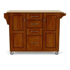 Create - A - Cart Kitchen Cart With Natural Top Cherry - Homestyles -Furniture Hotsale Shop GUEST d0fe94bc 9225 4e22 81e0 5ade987c0fb0