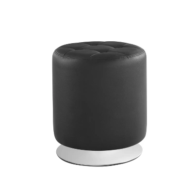 Stevens Swivel Ottoman - Linon 4 Stevens Swivel Ottoman - Linon - Image 2