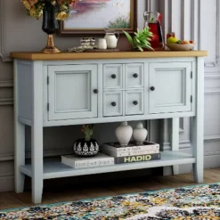 Modernluxe Cambridge Series Buffet Sideboard Console Table With Bottom Shelf -Furniture Hotsale Shop GUEST d28d175d 3b04 4185 a3f5 dcb6510b7034