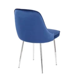 Set Of 2 Marcel Contemporary Dining Chair Chrome/Blue Velvet - LumiSource 12 Set Of 2 Marcel Contemporary Dining Chair Chrome/Blue Velvet - LumiSource -Furniture Hotsale Shop GUEST d2b55acf 4de2 4ab3 a97e 158294e613d3