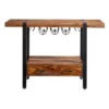 Secret Saloon 1 Drawer Wine Console Brown/Black - Treasure Trove Accents 1 Secret Saloon 1 Drawer Wine Console Brown/Black - Treasure Trove Accents -Furniture Hotsale Shop GUEST d3402a4c ab8e 4101 951f 0ba2c91741a7