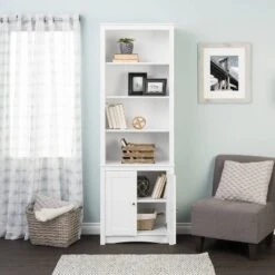 80" 2 Shaker With Tall Bookshelf Doors White - Prepac 14 80" 2 Shaker With Tall Bookshelf Doors White - Prepac -Furniture Hotsale Shop GUEST d34cedca a677 457c 9cab 1fc00bfdf24b
