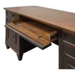 Hartford Double Pedestal Desk - Martin Furniture -Furniture Hotsale Shop GUEST d350932a d227 43f2 a256 aceebbf69b23