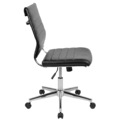 Emma And Oliver Mid-Back Armless LeatherSoft Ribbed Executive Swivel Office Chair 26 Emma And Oliver Mid-Back Armless LeatherSoft Ribbed Executive Swivel Office Chair -Furniture Hotsale Shop GUEST d3bab96f c6e8 4638 ae98 d387c80d957d