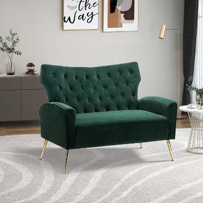 Brion 48" Contemporary Wingback Design Loveseat | KARAT HOME 19 Brion 48" Contemporary Wingback Design Loveseat | KARAT HOME - Image 17