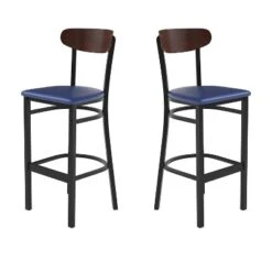 Flash Furniture Wright Set Of 2 Commercial Grade Barstools With 500 LB. Capacity Steel Frame, Solid Wood Seat, And Boomerang Back 34 Flash Furniture Wright Set Of 2 Commercial Grade Barstools With 500 LB. Capacity Steel Frame, Solid Wood Seat, And Boomerang Back -Furniture Hotsale Shop GUEST d53be36a 822c 4e18 a9f6 f8aedd62e58f