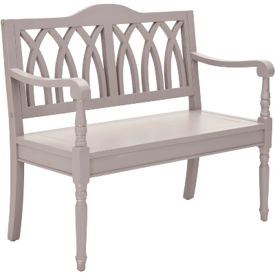Benjamin Bench - Quartz Grey - Safavieh 3 Benjamin Bench - Quartz Grey - Safavieh - Image 2