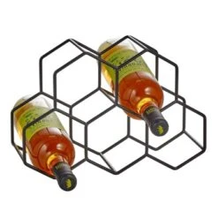 MDesign Honeycomb 5 Bottle Wine Rack For Kitchen Counter Or Fridge 15 MDesign Honeycomb 5 Bottle Wine Rack For Kitchen Counter Or Fridge -Furniture Hotsale Shop GUEST d72eac21 4623 4f3c 9ebf 5ce8166d6f3d