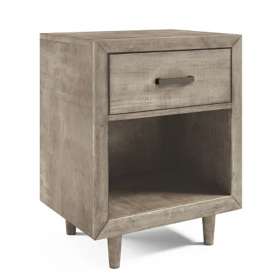 6pc Aurora Mid-Century Gray Bedroom Set With Upholstered Bed - Abbyson Living 4 6pc Aurora Mid-Century Gray Bedroom Set With Upholstered Bed - Abbyson Living - Image 2