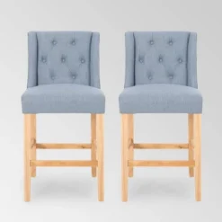 Set Of 2 Landria Button Tufted Wingback Counter Height Barstools - Christopher Knight Home -Furniture Hotsale Shop GUEST d8c9d8f5 dac2 4f93 add9 b01bcbb09a8e