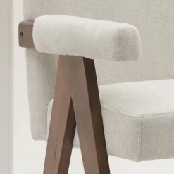 Set Of 3 Morgan 25.5" Height Upholstered Seat And Back Counter Stools With Upside Down "V" Shape Design Solid Wood Legs-The Pop Maison -Furniture Hotsale Shop GUEST d90fc7a0 0cec 4bdf a3c6 f483f5a2cdf6