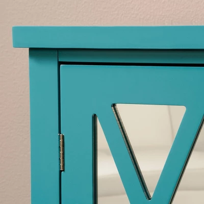 Harbor View 2 Door Geometric Accent Storage Cabinet - Caribbean Blue - Sauder 9 Harbor View 2 Door Geometric Accent Storage Cabinet - Caribbean Blue - Sauder - Image 7