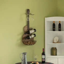 VintiquewiseBlack Metal Guitar Shaped Wine Rack Holder For Living Room, Dining, Or Entryway 11 VintiquewiseBlack Metal Guitar Shaped Wine Rack Holder For Living Room, Dining, Or Entryway -Furniture Hotsale Shop GUEST d9c797df b100 4f9b b7ed a4c5e57f392f