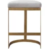 Uttermost Ivanna 26" High Half-Round Modern Gold Counter Stool -Furniture Hotsale Shop GUEST da6ad740 247f 4c78 9f4a ccee2f43ee85