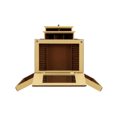 Beatrice Antique Parchment Hand Painted Jewelry Armoire - Powell Company 11 Beatrice Antique Parchment Hand Painted Jewelry Armoire - Powell Company - Image 9