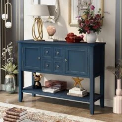Modernluxe Cambridge Series Buffet Sideboard Console Table With Bottom Shelf -Furniture Hotsale Shop GUEST dc474568 d9a8 4092 9a37 66bffce70ee2