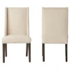 Set Of 2 Harlow Wingback Dining Chair With Nailheads Oatmeal - Inspire Q -Furniture Hotsale Shop GUEST dccc48f5 6d7d 4885 8806 8d6ab5c497d7