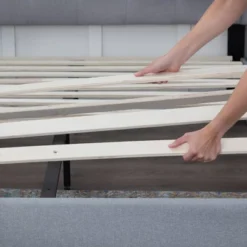 Isabella Upholstered Wingback Diamond Tufted Platform Bed - Brookside Home -Furniture Hotsale Shop GUEST ddb4808f 9cbf 4b39 89a1 530366eb6e08