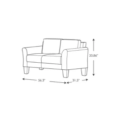 Willow Loveseat - Lifestyle Solutions -Furniture Hotsale Shop GUEST df10d120 899c 43c9 abae 248c8da67224