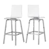 Alta Modern 29" Barstools (Set Of Two) Chrome - Inspire Q -Furniture Hotsale Shop GUEST dfa061ef 4b82 4f6c 9646 fa6f2e20d62b