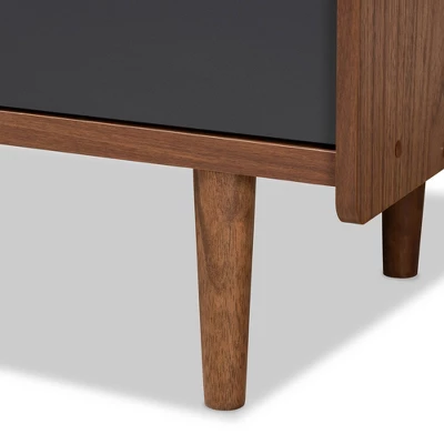 Halden And Gradient Wood 3 Drawer Chest Brown/Gray - Baxton Studio 7 Halden And Gradient Wood 3 Drawer Chest Brown/Gray - Baxton Studio - Image 5