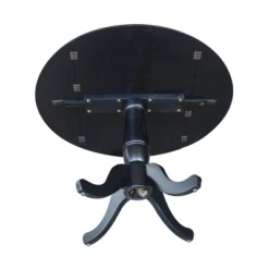 Davidson Round Dual Drop Leaf Pedestal Table Black - International Concepts 22 Davidson Round Dual Drop Leaf Pedestal Table Black - International Concepts -Furniture Hotsale Shop GUEST e262a5f2 01e7 470d 8d0b 1bf1c57997b3