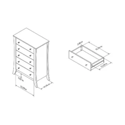 Weston 5 Drawer Chest Roasted Espresso - MiBasics -Furniture Hotsale Shop GUEST e264c9a3 2db8 444f 83b7 d30c774bc719