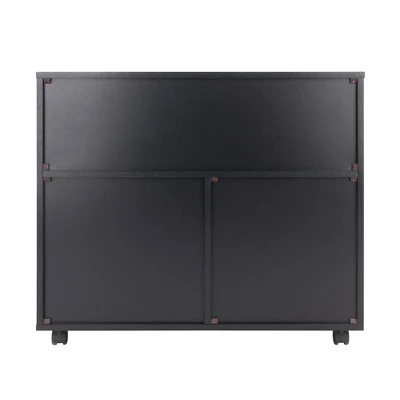 Halifax 3 Section Mobile Storage Cabinet - Winsome 6 Halifax 3 Section Mobile Storage Cabinet - Winsome - Image 4