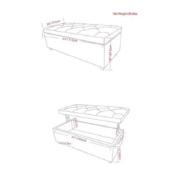 Rectangular Springfield Lift Top Storage Ottoman - WyndenHall 19 Rectangular Springfield Lift Top Storage Ottoman - WyndenHall -Furniture Hotsale Shop GUEST e501a7df 70d6 46c2 99c0 74be85b264b5