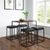 5pc Riley Mid-Century Metal Counter Height Dining Set - Vifah -Furniture Hotsale Shop GUEST e737fdc1 be15 4e7a 8c00 ef36e33755b5